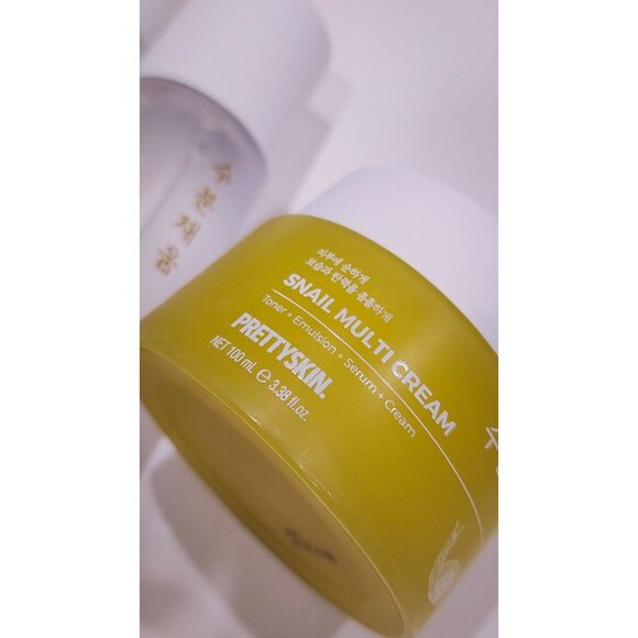 PrettySkin Snail Collagen Skincare Set - Toner 250ml Serum 150ml & Cream 100ml - Picture 5 of 8